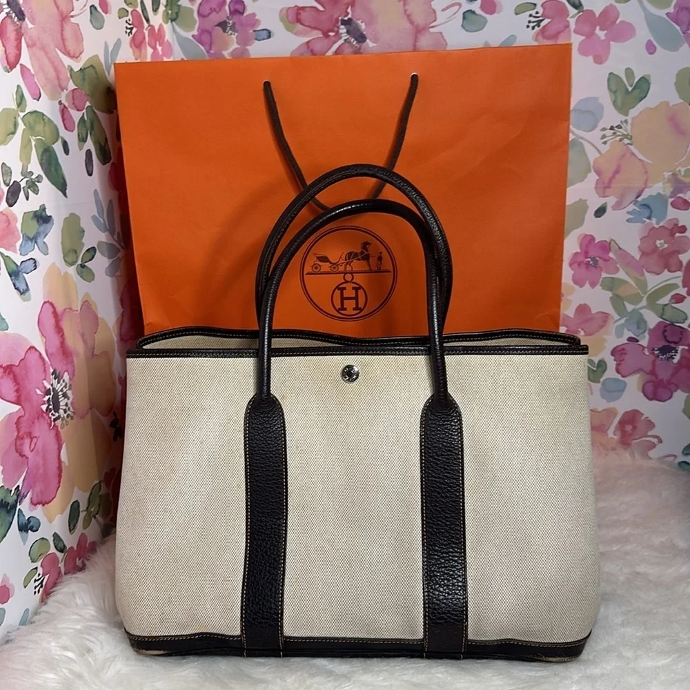 💯Authentic Hermes Garden Party Canvas 🍀